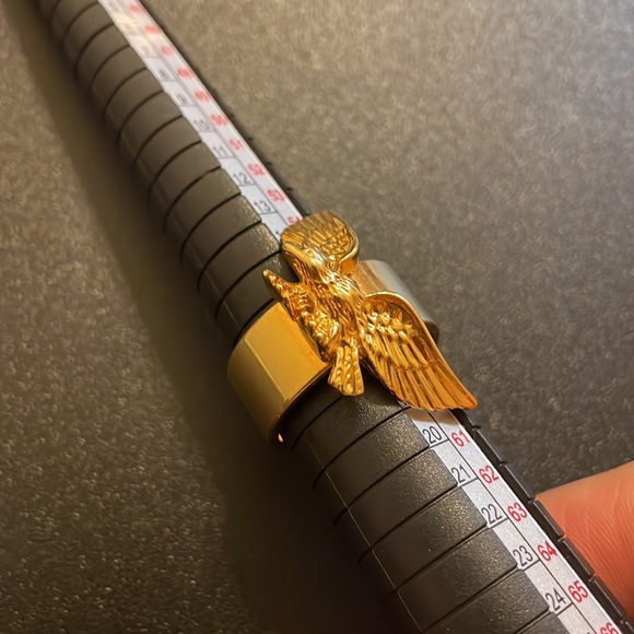 Ann Hand Gold Eagle Ring Size 10 - Picture 4 of 12